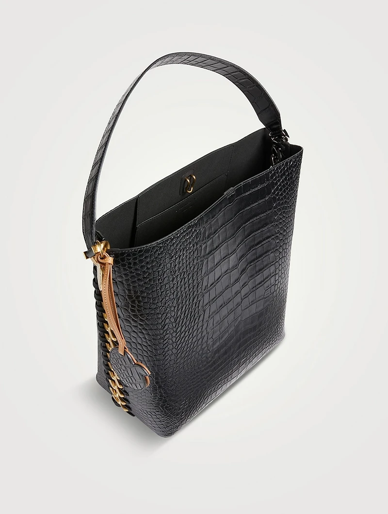 Frayme Croc-Embossed Tote Bag