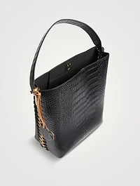 Frayme Croc-Embossed Tote Bag