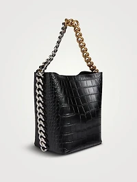 Frayme Croc-Embossed Bucket Bag