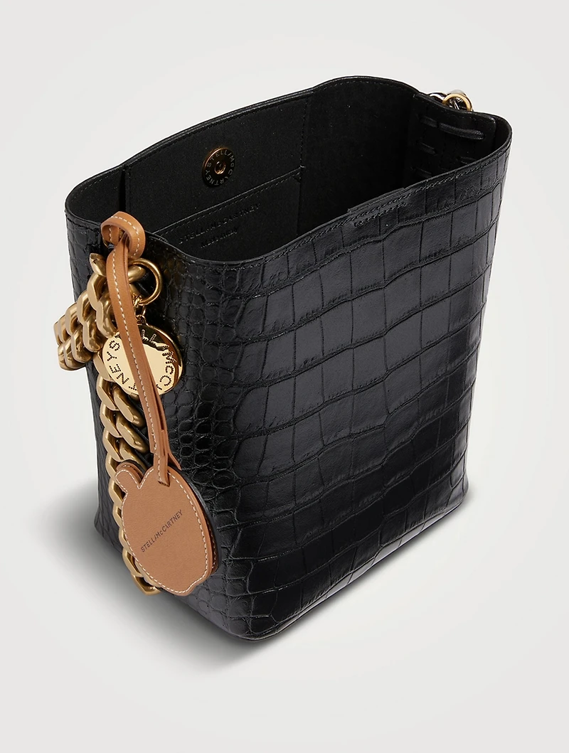 Frayme Croc-Embossed Bucket Bag