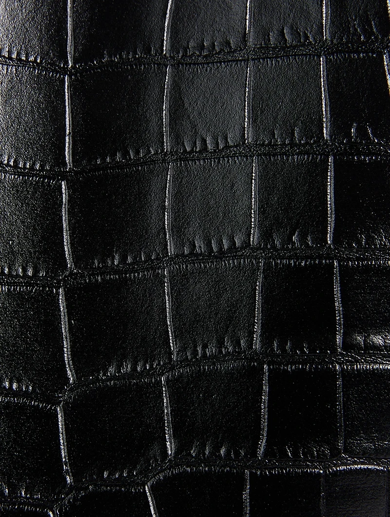 Frayme Croc-Embossed Bucket Bag