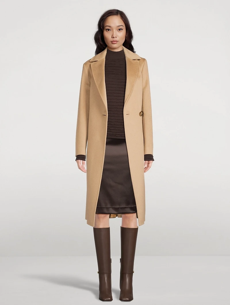 Belted Cashmere Coat