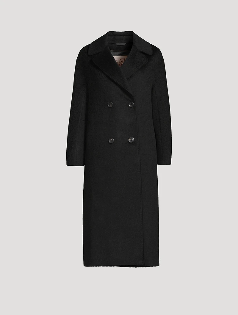 Double-Breasted Camel Hair Coat