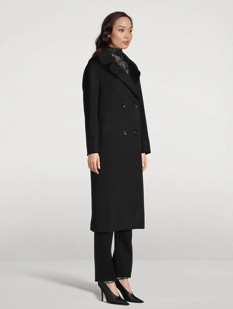 Double-Breasted Camel Hair Coat