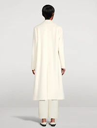 Double-Breasted Alpaca Wool Coat