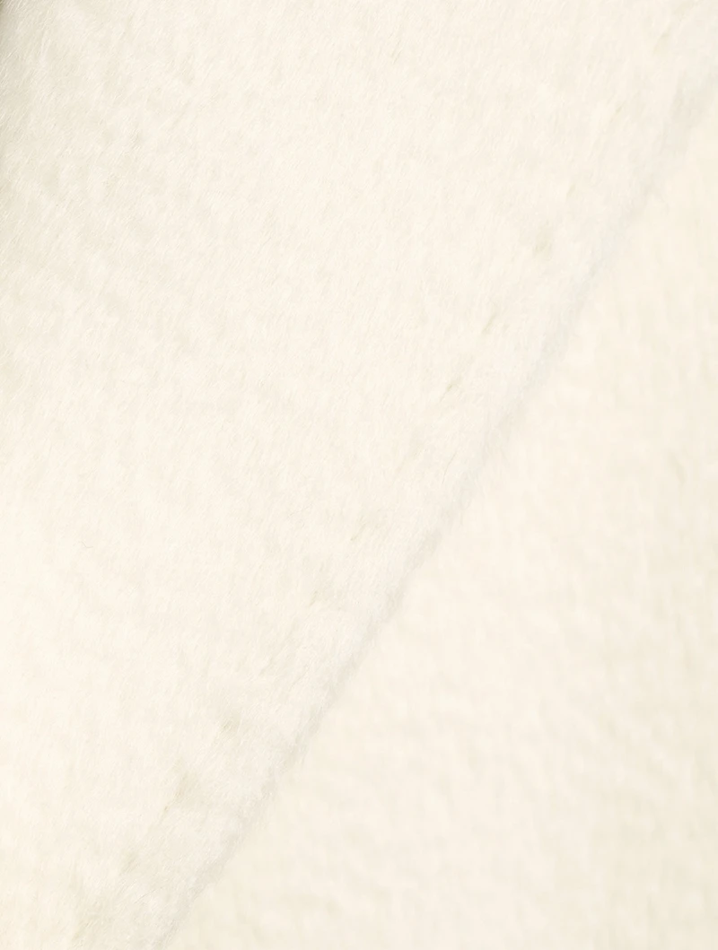 Double-Breasted Alpaca Wool Coat