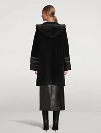 Wool Alpaca Coat With Nylon Trim