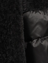 Wool Alpaca Coat With Nylon Trim