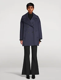 Circle Wool Cashmere Peacoat