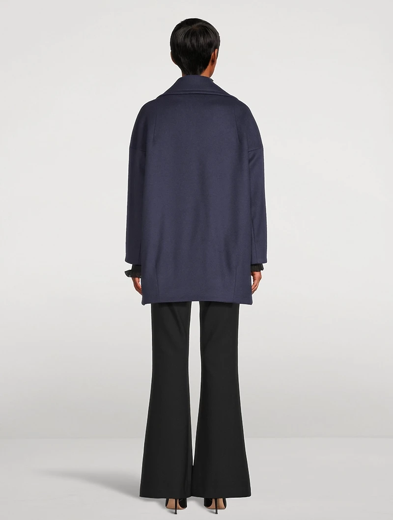 Circle Wool Cashmere Peacoat