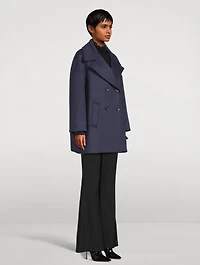 Circle Wool Cashmere Peacoat