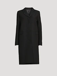 Wool And Silk Tailored Coat