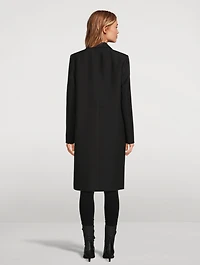 Wool And Silk Tailored Coat