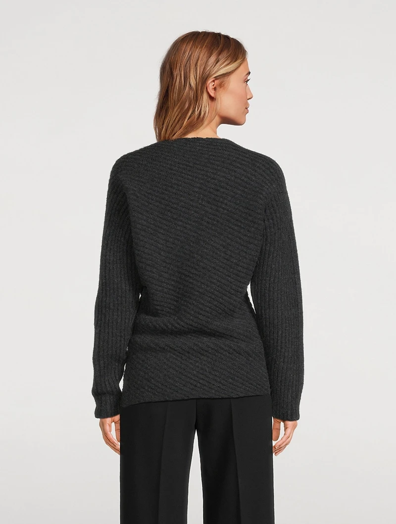 Twisted-Rib Wool Sweater