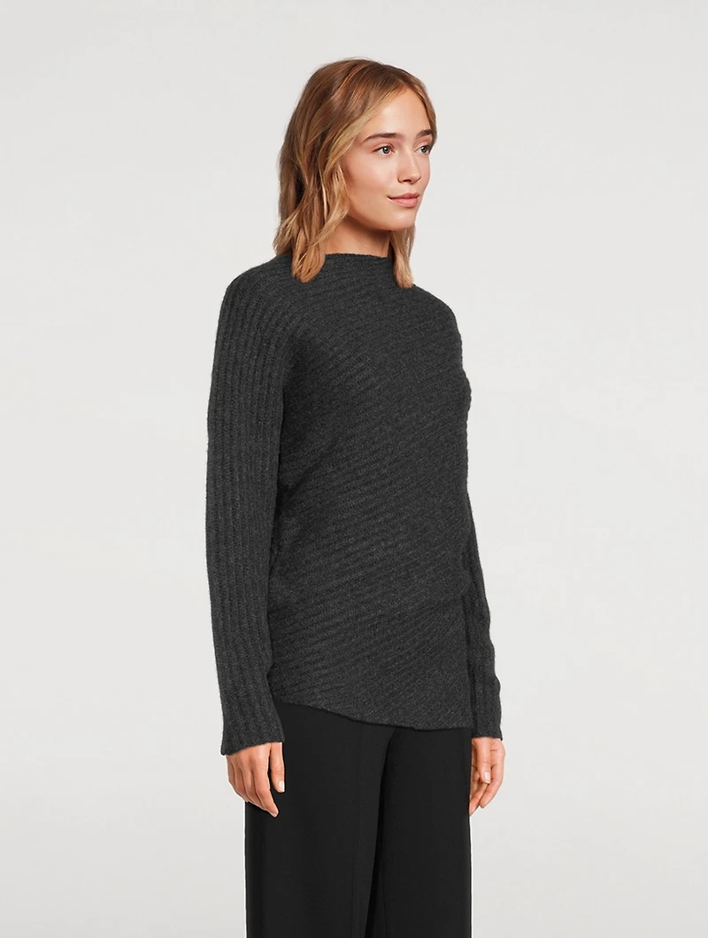 Twisted-Rib Wool Sweater