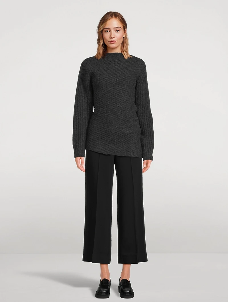 Twisted-Rib Wool Sweater