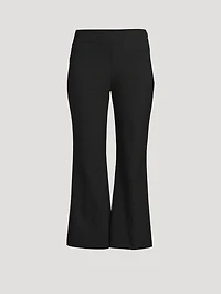 Cropped Kick-Flare Trousers