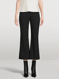Cropped Kick-Flare Trousers