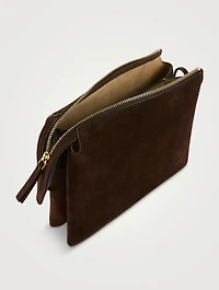 Mini Twin Suede Crossbody Bag