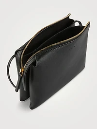 Mini Twin Leather Crossbody Bag