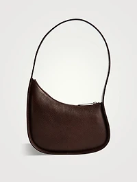 Half Moon Leather Shoulder Bag