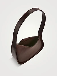 Half Moon Leather Shoulder Bag