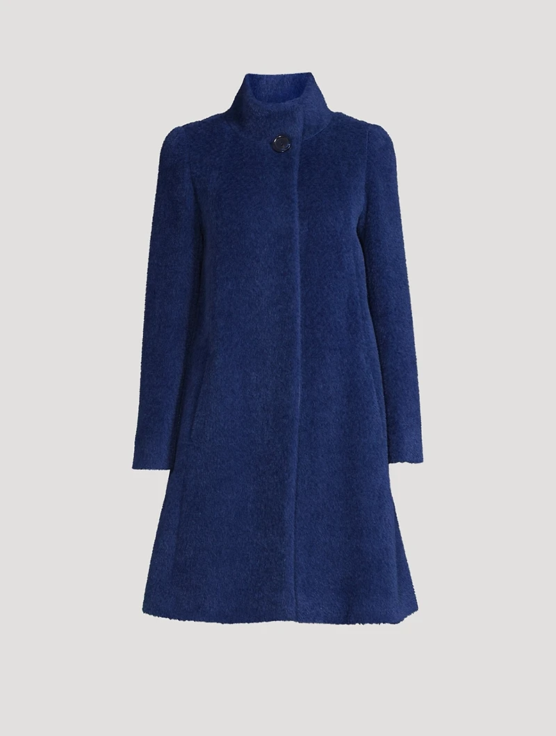 Wool Alpaca A-Line Coat