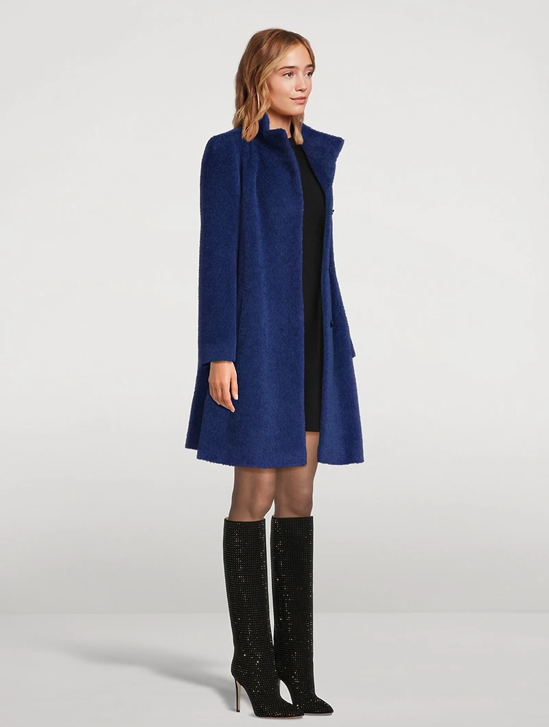 Wool Alpaca A-Line Coat