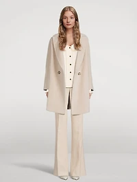 Wool Alpaca Double-Breasted Coat