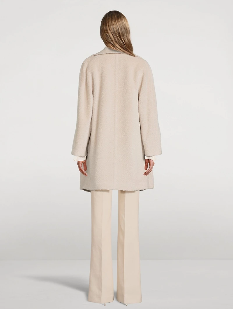 Wool Alpaca Double-Breasted Coat