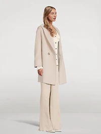 Wool Alpaca Double-Breasted Coat