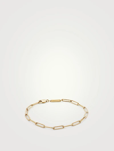 Gold-Plated Box Chain Bracelet