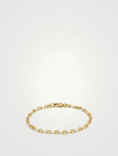Gold-Plated Cable Chain Bracelet