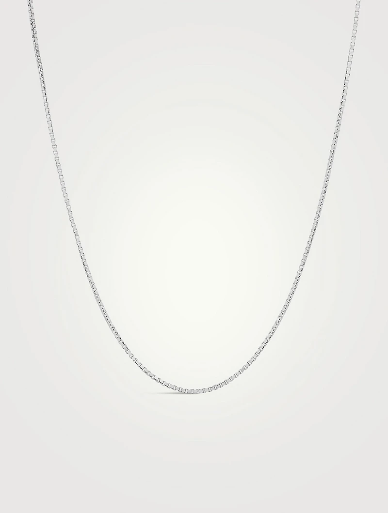 Silver Square Chain Necklace