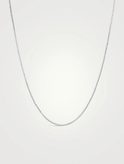 Silver Square Chain Necklace