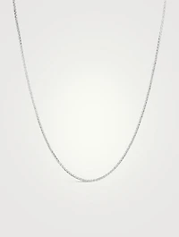 Silver Square Chain Necklace