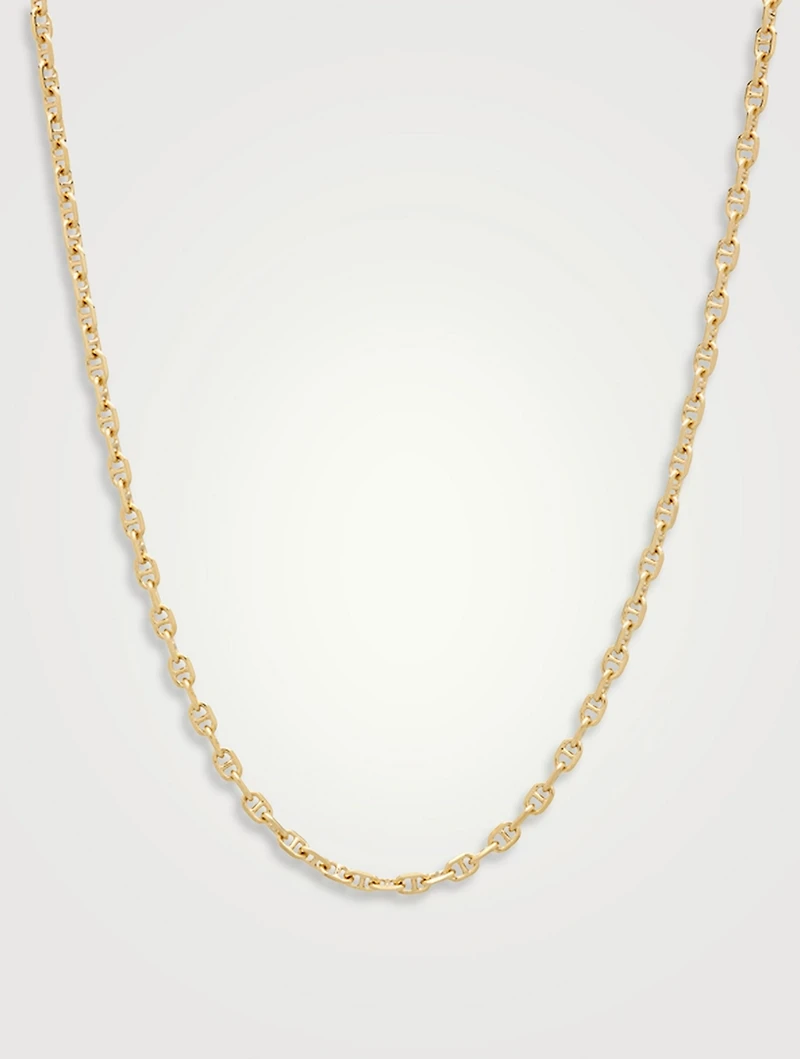 Gold-Plated Cable Chain Necklace