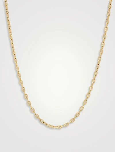 Gold-Plated Cable Chain Necklace