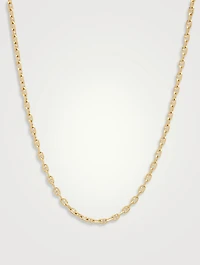 Gold-Plated Cable Chain Necklace
