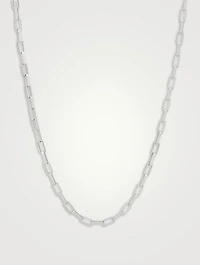 Billie Silver Box Chain Necklace