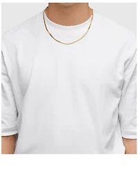 Gold-Plated Curb Chain M Necklace