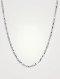 Silver Snake Chain Slim Necklace