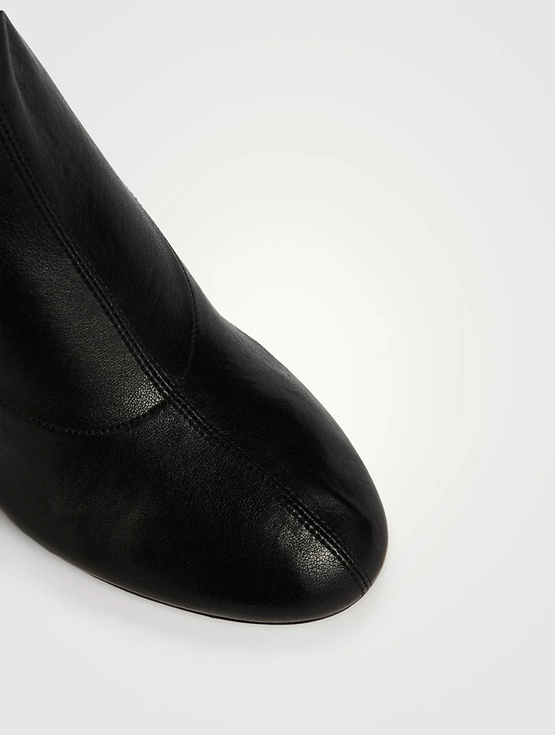 The Apollo Leather Wedge Sock Boots