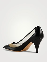 The River Mesh Leather Pumps