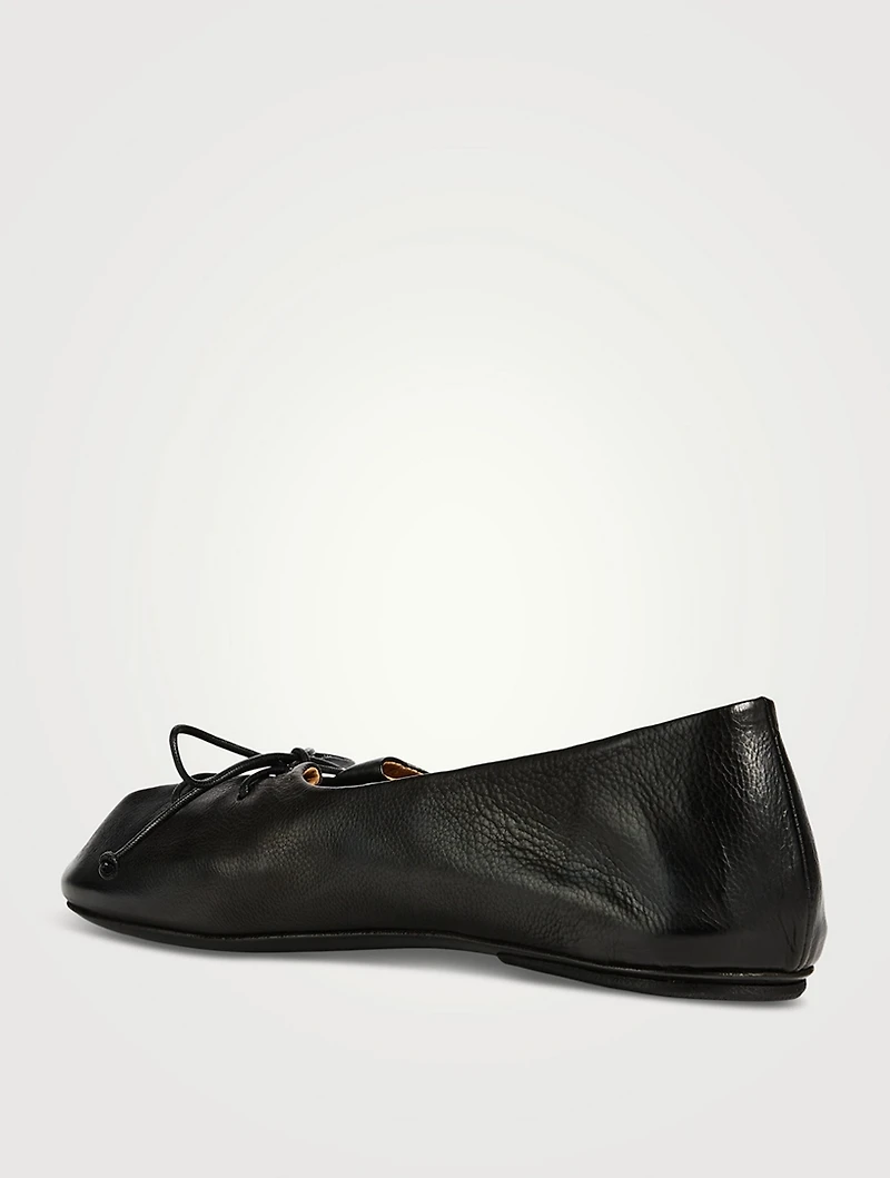 Girella Leather Ballerina Flats