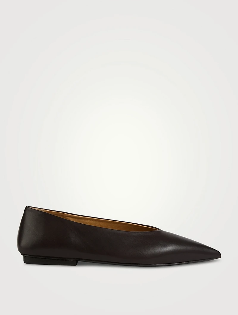 Ago Leather Ballerina Flats