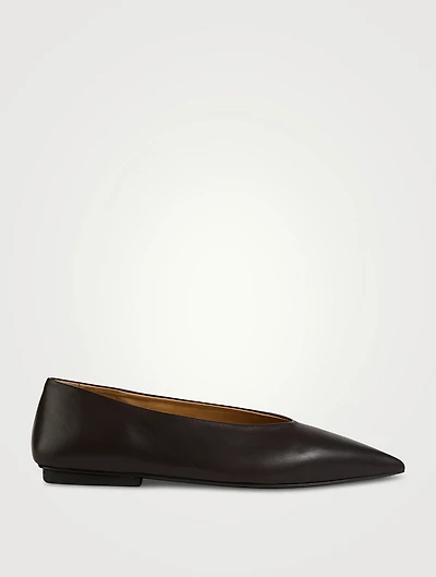 Ago Leather Ballerina Flats