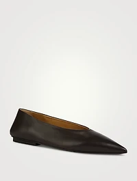 Ago Leather Ballerina Flats