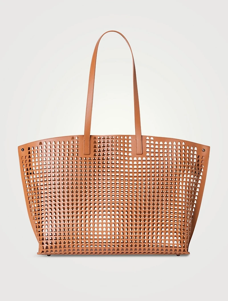 Medium Ai Perforated Leather Shoulder Bag