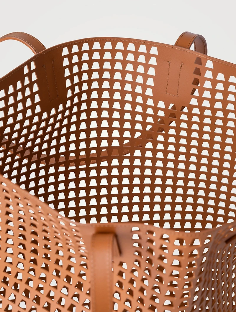 Medium Ai Perforated Leather Shoulder Bag